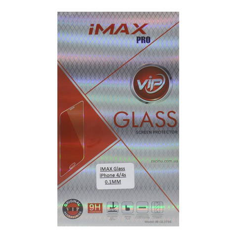 Захисне Скло iMax для iPhone 4/4S 0.1mm Прозоре/безколірне, фото 1