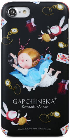 Чохол-накладка Avatti для iPhone 7/8 Gapchinska PC Аліса Чорний /Доп. Реальність, фото 1