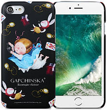 Чохол-накладка Avatti для iPhone 7/8 Gapchinska PC Аліса Чорний /Доп. Реальність, фото 3
