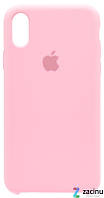 Чехол накладка для iPhone X (5.8 ") Silicon Case ser. (Veri high copi) Розовый (Pink)