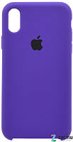 Чехол накладка для iPhone X (5.8 ") Silicon Case ser. (Veri high copi) Фиолетовый (Purple)