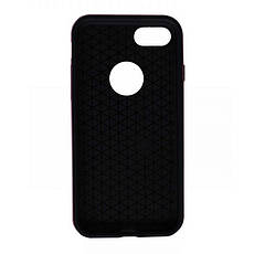Чохол-накладка ROCK для iPhone 7 (4.7") Royce ser. TPU+PC Чорний/рожеве золото(637247), фото 4