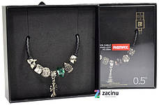 Кабель REMAX RC-058m USB-micro USB Jewellery ser. 50см З підвісками Хрестик Чорний, фото 5