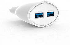 Зарядний пристрій (зарядка) для телефону LDNIO A2271 2.1 А + кабель micro USB Білий, фото 2