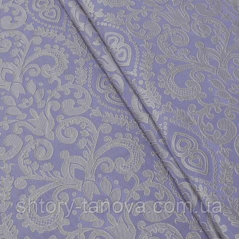 Жакард, вензель бузковий, фото 1