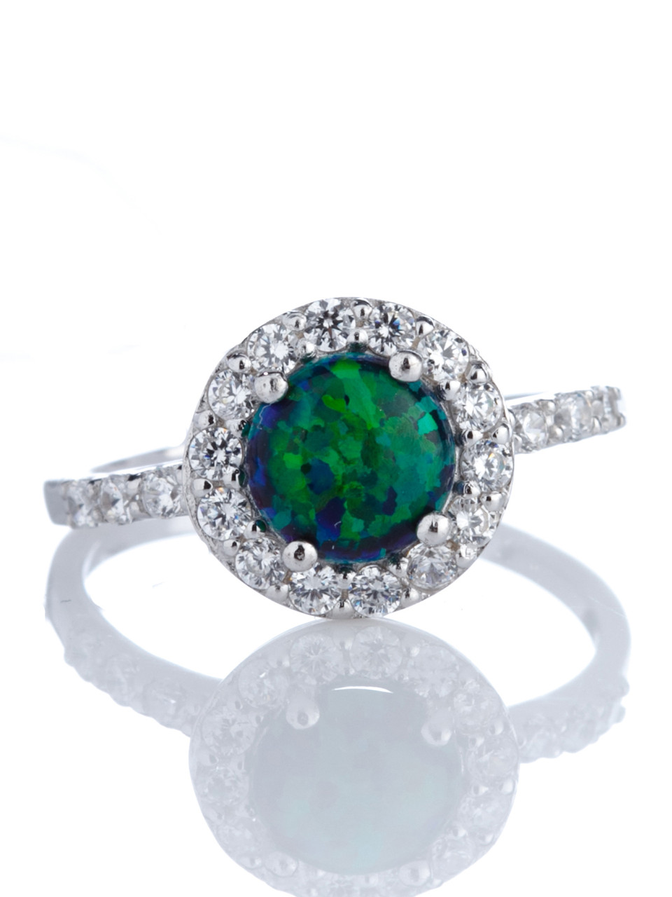 Каблучка срібна з опалом 1024-опз, фото 1