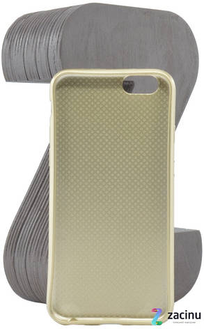 Чохол-накладка для iPhone 6/6S Carbon ser. TPU Золотистий, фото 3