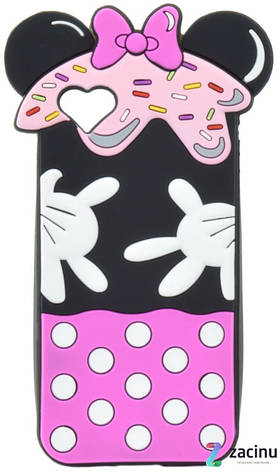 Чохол-накладка для iPhone 7/8 Minnie Oh my ser. Об'ємний Чорний, фото 1