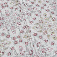 Декоративна тканина, принт рожевий