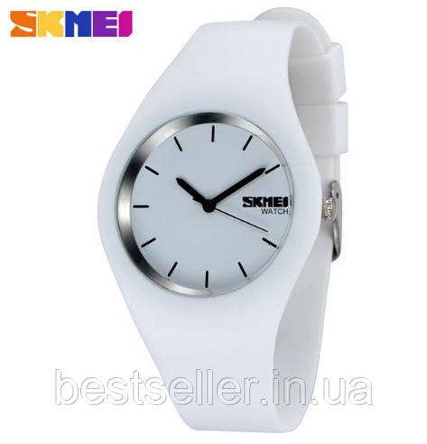 Жіночий годинник Skmei 9068 White 40 mm (Original)!