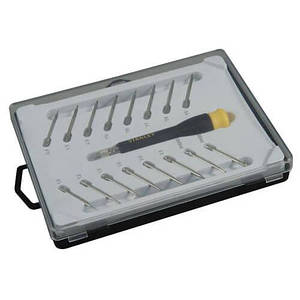 Набір із шістнадцяти прецизійних викруток із цанговим тримачем для точної механіки STANLEY STHT0-62633
