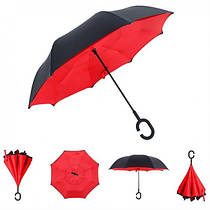 Розумна парасолька Навпаки (Червоний)