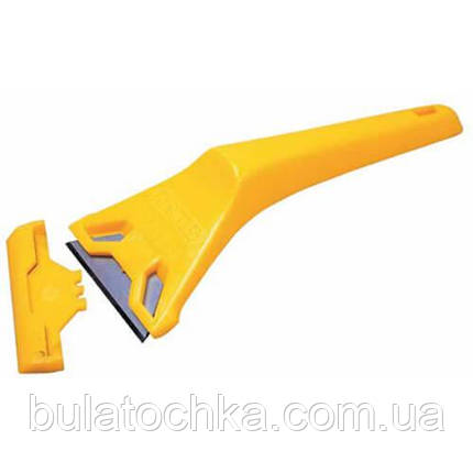 Шкребок для віконного скла пластмасовий зі стандартними лезами завширшки 60 мм STANLEY 0-28-590, фото 1