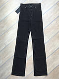 Джинси жіночі висока талія прямі класичні сірі великого розміру, фото 6