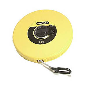 Рулетка вимірювальна FIBERGLASS завдовжки 30 м, завширшки 12,7 мм, у пластмасовому корпусі STANLEY 0-34-297