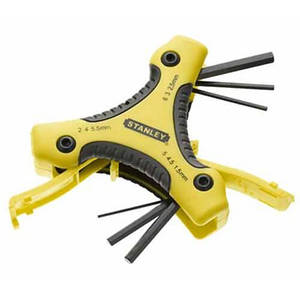 Набір із дев'яти шестигранних метричних ключів із ручкою Triangle STANLEY 0-95-935