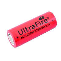 Акумулятор літієвий Li-ion 3.7V Ultra Fire, 26650-7200mAh