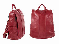 Міні рюкзак жіночий червоний прогулянковий
