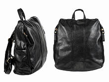 Чорний жіночий рюкзак міський