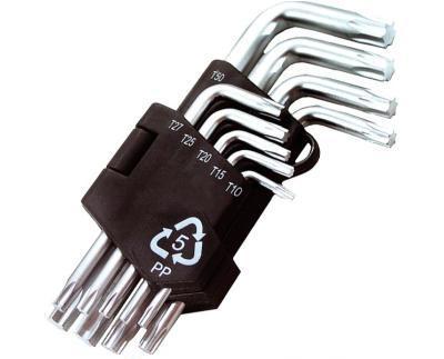Ключі TORX набір 9 шт CrV короткі MasterTool 75-0960