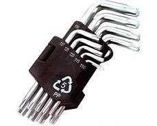 Ключі TORX набір 9 шт CrV короткі MasterTool 75-0960