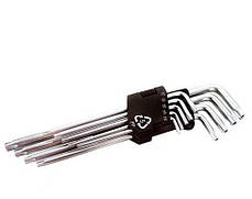 Ключі TORX набір 9шт довгі CrV MasterTool 75-0961