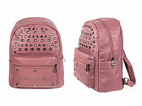 Рюкзак розовый подростковый кожзам