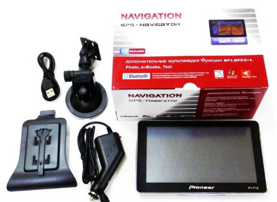 GPS навигатор Pioneer PI 712. 256 ОЗУ, 8GB Карты, навигация, подсказки TIR - фото 2 - id-p789889431