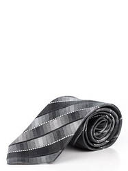 Краватка сіра в дрібні геометричні фігури