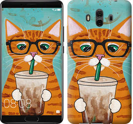 Чохол на Huawei Mate 10 Зеленоокий кіт в окулярах "4054u-1116-15886"