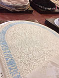 АКРИЛОВИЙ КИЛИМ LIMA 1185 КРЕМОВИЙ З БЛАКИТНИМ, фото 7