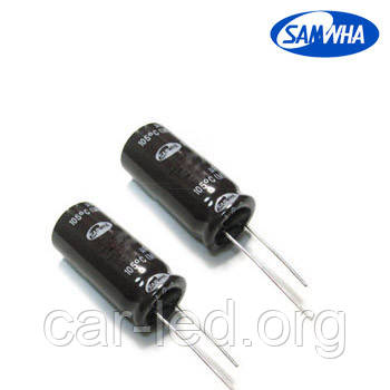 47mkf - 400v RD 16*31 SAMWHA, 105°C конденсатор електролітичний