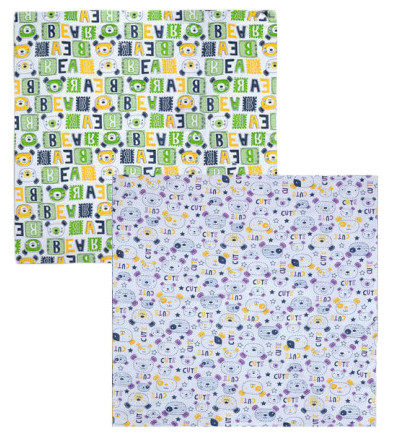 Пелюшка тепла дитяча кольорова, 100% бавовна, начіс, 0,9 х 1,0 м, фото 1