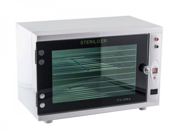 УФ стерилізатор для манікюрних і перукарських інструментів з таймером VS 208A, фото 2