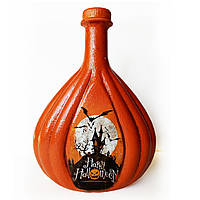 Гарбуз на Хелловін Декор пляшки «Happy Halloween» Ручна робота