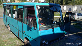 Изготовление и замена лобового стекла на автобус I-Van A 07  Иван А 07 в Никополе (Украина). 1