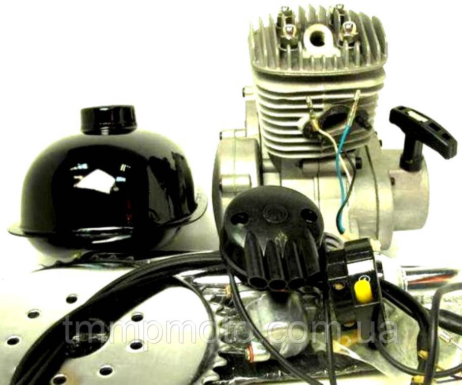 Веломотор F 80 (дирчик у зборі) на велосипед комплект без стартера