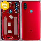 Xiaomi Redmi Mi A2 задня кришка (корпус) RED orig + скло камери