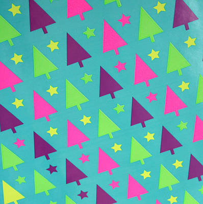 Папір новорічний "Ялинки", 1 м