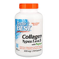 Collagen Types 1 and 3 500 mg Doctor's Best, 240 капсул