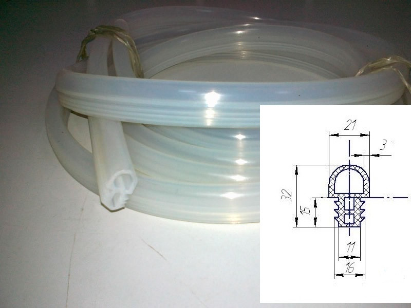 Уплотнитель термостойкий силиконовый - фото 3 - id-p71966660