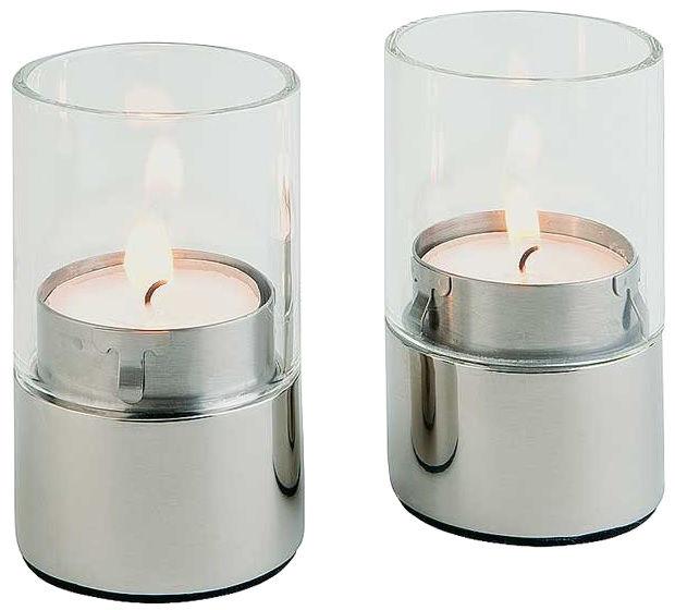 Свічник металевий (набір 2 шт) H-8 см, D-5 см, APS, фото 1