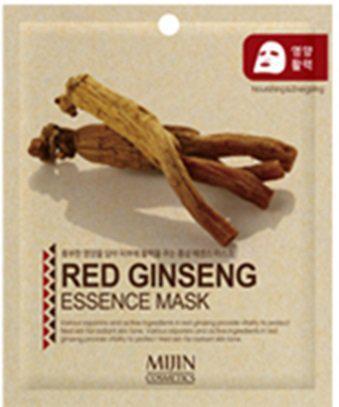 Тканинна маска Омолоджувальна з Червоним Женьшенем Mijin Essence Mask Red Ginseng 25g