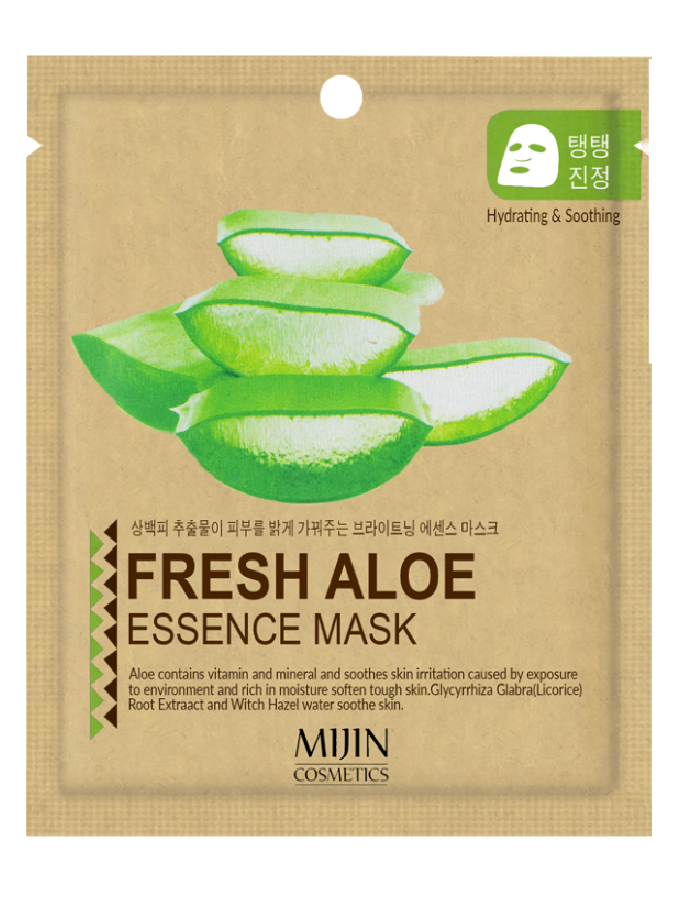 Тканинна маска Зволожувальна з Алое Mijin Essence Mask Fresh Aloe 25g
