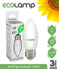 LED-лампа 6 Вт, E27 холодне світло