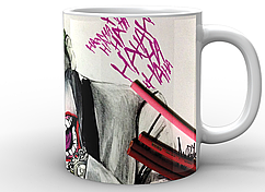 Кружка GeekLand біла Джокер Joker олівці JK.02.008