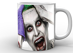 Кружка GeekLand біла Джокер Joker без гриму JK.02.018