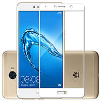 Захисне скло Huawei Y7 2017 / Y7 Prime / Enjoy 7 Plus / Nova Lite Plus Full cover білий 0,26 мм в упаковці