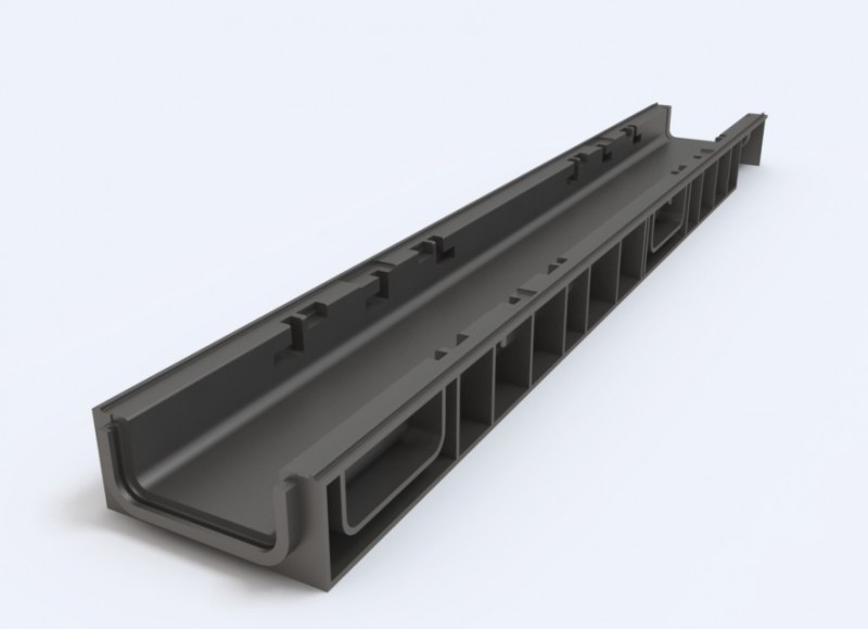 Купить Лоток пластиковый для сбора и отвода поверхностных вод 100.65 ...