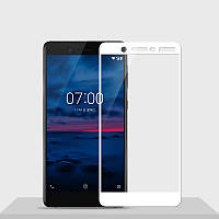 Захисне скло Nokia 7 Full cover білий 0,26 мм в упаковці